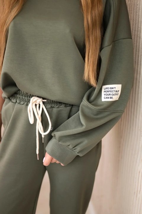 Komplet bluza + spodnie masełko khaki Komplet bluza + spodnie masełko khaki