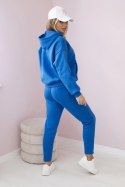 Komplet ocieplany bluza + spodnie chabrowy  
