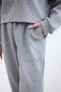 Komplet z wiskozy Amour bluza + spodnie szary  