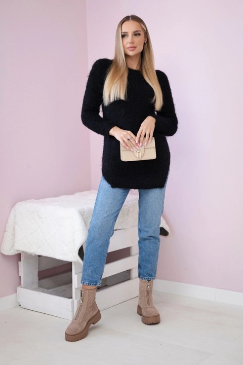 Sweter z włosem czarny Sweter z włosem czarny