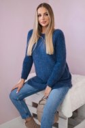Sweter z włosem jeansowy  