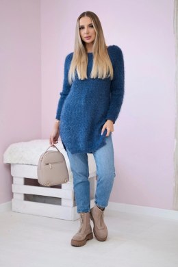 Sweter z włosem jeansowy  