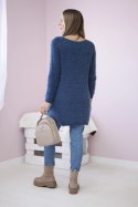 Sweter z włosem jeansowy  