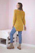 Sweter z włosem musztardowy  