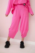Komplet bawełniany bluza + spodnie jasny różowy  