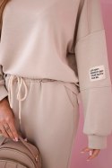 Komplet bluza + spodnie masełko beżowy  