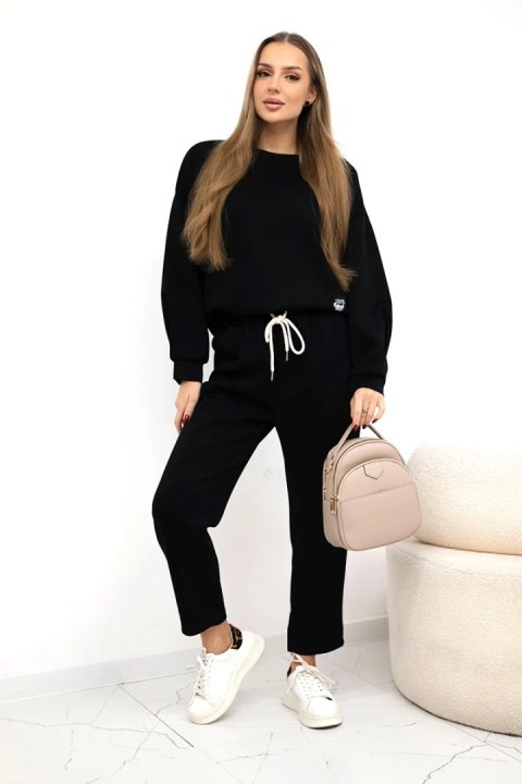 Komplet masełko bluza + spodnie czarny Komplet masełko bluza + spodnie czarny