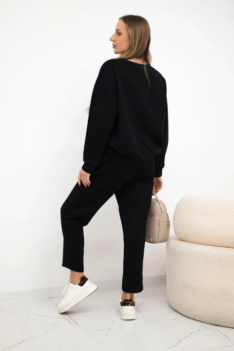 Komplet masełko bluza + spodnie czarny Komplet masełko bluza + spodnie czarny