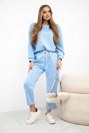 Komplet masełko bluza + spodnie niebieski  