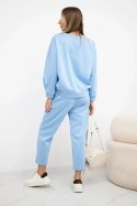 Komplet masełko bluza + spodnie niebieski  