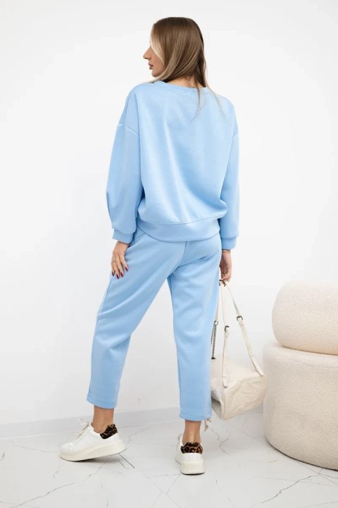 Komplet masełko bluza + spodnie niebieski Komplet masełko bluza + spodnie niebieski