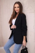 Marynarka z klapami elegancka czarna  