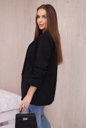 Marynarka z klapami elegancka czarna  