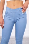 Spodnie kolorowe jasny jeans  