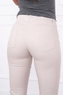 Spodnie kolorowy jeans beżowe  