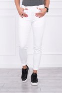 Spodnie kolorowy jeans białe  