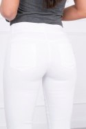 Spodnie kolorowy jeans białe  
