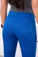 Spodnie kolorowy jeans chabrowe  