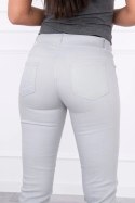 Spodnie kolorowy jeans szare  