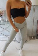 Spodnie kolorowy jeans szare  