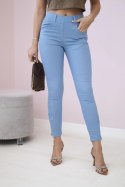 Spodnie kolorowy jeans z kokardką jeans  