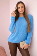 Sweter baby alpaka niebieski  
