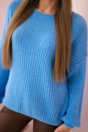 Sweter baby alpaka niebieski  