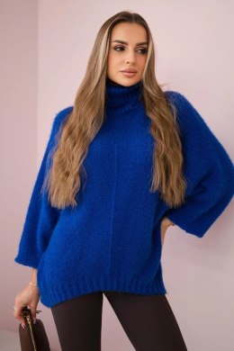 Sweter z golfem chabrowy  