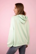 Bluza z kapturem masełko ciemno miętowa  