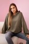 Bluza z kapturem masełko khaki  