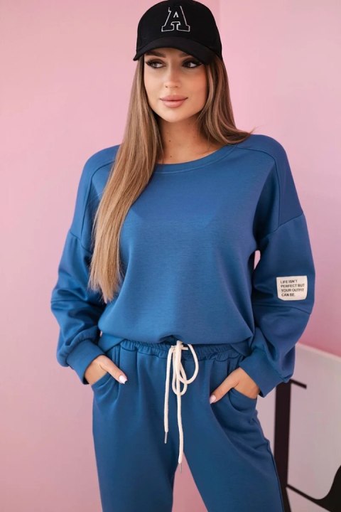 Komplet bluza + spodnie masełko jeansowy  