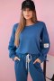 Komplet bluza + spodnie masełko jeansowy  