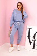 Komplet bluza + spodnie masełko jasny jeansowy  