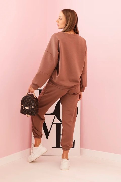 Komplet bluza + spodnie masełko czekoladowy Komplet bluza + spodnie masełko czekoladowy
