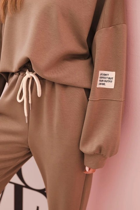 Komplet bluza + spodnie masełko fango  