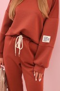 Komplet bluza + spodnie masełko rudy  