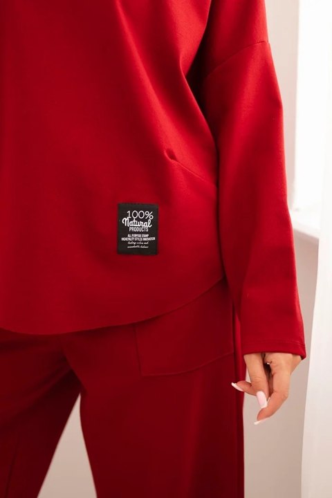 Komplet Punto Milano Winter bluza + spodnie bordowy Komplet Punto Milano Winter bluza + spodnie bordowy