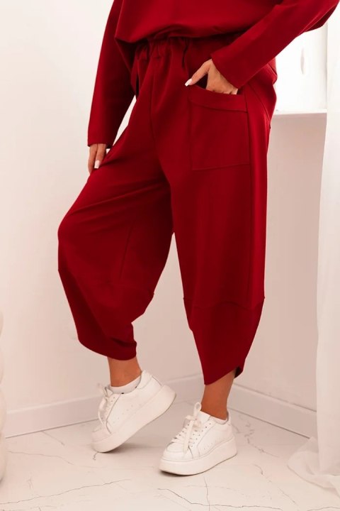 Komplet Punto Milano Winter bluza + spodnie bordowy Komplet Punto Milano Winter bluza + spodnie bordowy