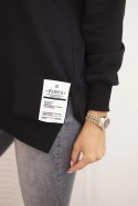 Bluza damska oversize z długim rękawem czarna