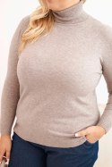 Sweter damski Plus Size z wiskozy o klasycznym kroju fango