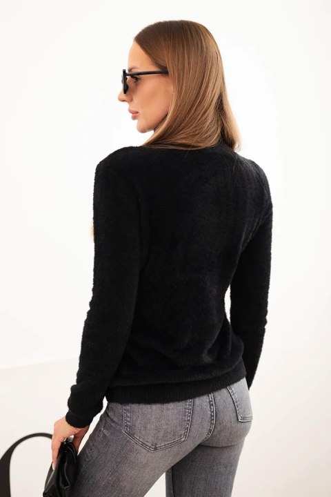 Sweter damski alpaka z golfem czarny Sweter damski alpaka z golfem czarny