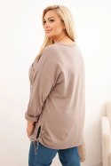 Bluza damska Plus Size bawełniana z nadrukiem drzewa fango