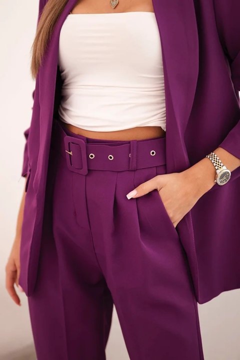 Komplet elegancki marynarki ze spodniami ciemny fioletowy Komplet elegancki marynarki ze spodniami ciemny fioletowy