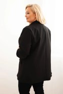 Marynarka damska Plus Size elegancka czarna