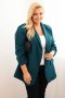 Marynarka damska Plus Size elegancka morska