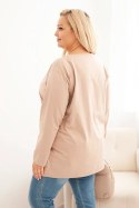 Bluzka damska Plus Size bawełniana z okrągłym dekoltem fango