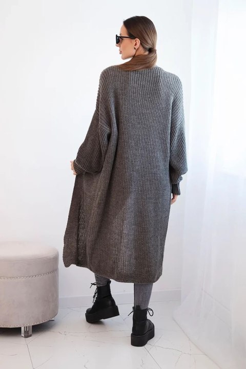 Długi kardigan sweter cappucino Długi kardigan sweter cappucino