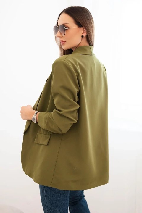 Marynarka z klapami elegancka oliwkowa Marynarka z klapami elegancka oliwkowa