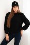 Sweter damski z miękkiego moheru czarny