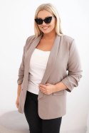 Marynarka damska Plus Size bez zapięcia z podszewką XL/2XL fango